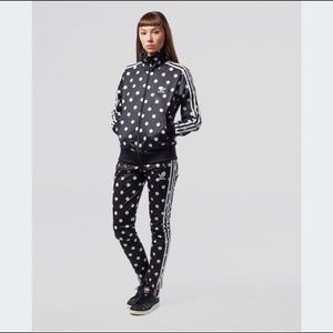 polka dot adidas tracksuit